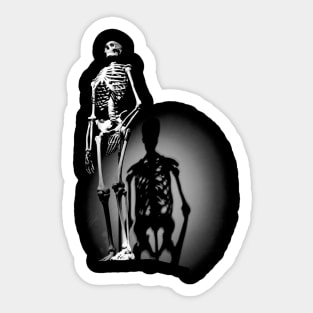 human anatomy - black shirt Sticker